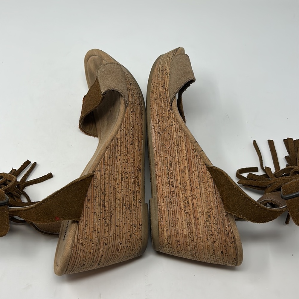 Minnetonka Brown Suede Patchwork Leather Fringe W… - image 7